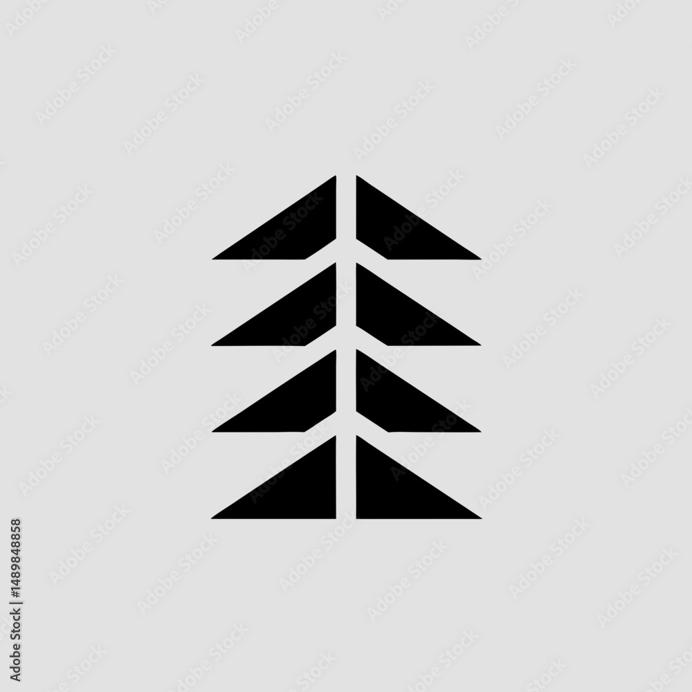 Poster abstract black triangle pattern design element