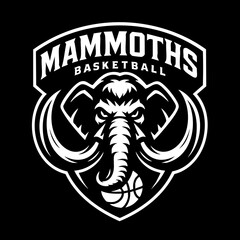 Mammoths Sport Logo Animal Icon Symbol