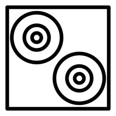 red blood cells line icon