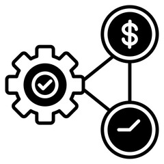 Efficiency Icon Black