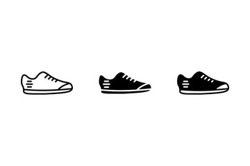Shoes icon set. for mobile concept and web design. vector illustration