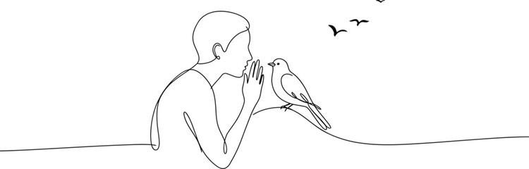 Whispering to Bird: Minimalist Vector Design