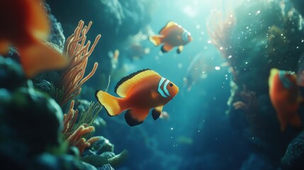 Obraz premium Colorful reef fish