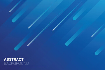 Blue abstract geometric falling background. Futuristic technology element.
