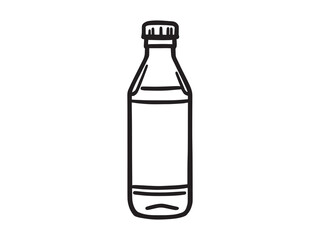 Water Bottle line art illustration