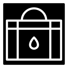 blood bag glyph icon