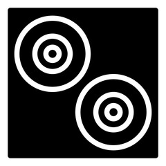 red blood cells glyph icon