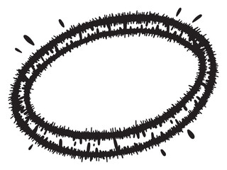 Weighted Hoop line art illustration