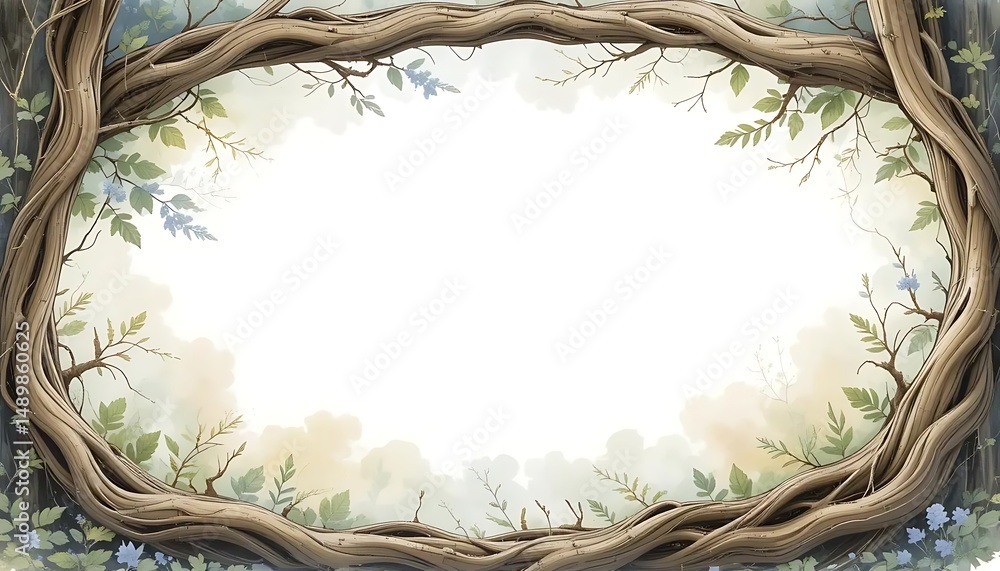 Poster Create Your Own Magical Forest Scene with a Tree Branch Frame