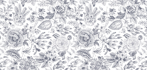 Radiant Hand Illustrated Scroll and Curly Motif Pieces