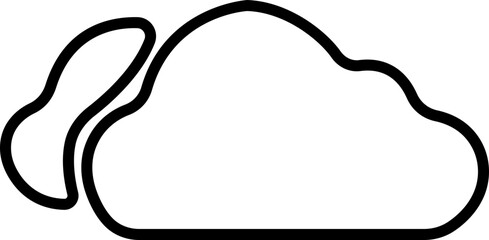 Weather line icons set. Sun, rain, thunder storm, dew, wind, snow cloud, night sky render style symbol isolated on transparent background