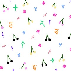 seamless pattern with musical notes