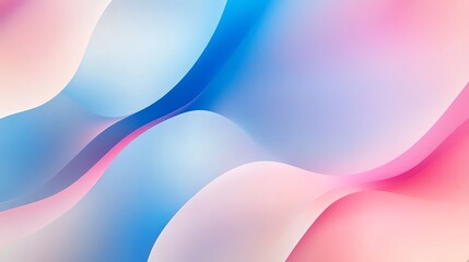 Obraz premium Abstract background of soft flowing waves in pink blue and white colors