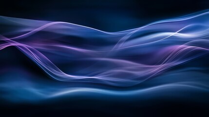Fototapeta premium Abstract blue purple flowing lines