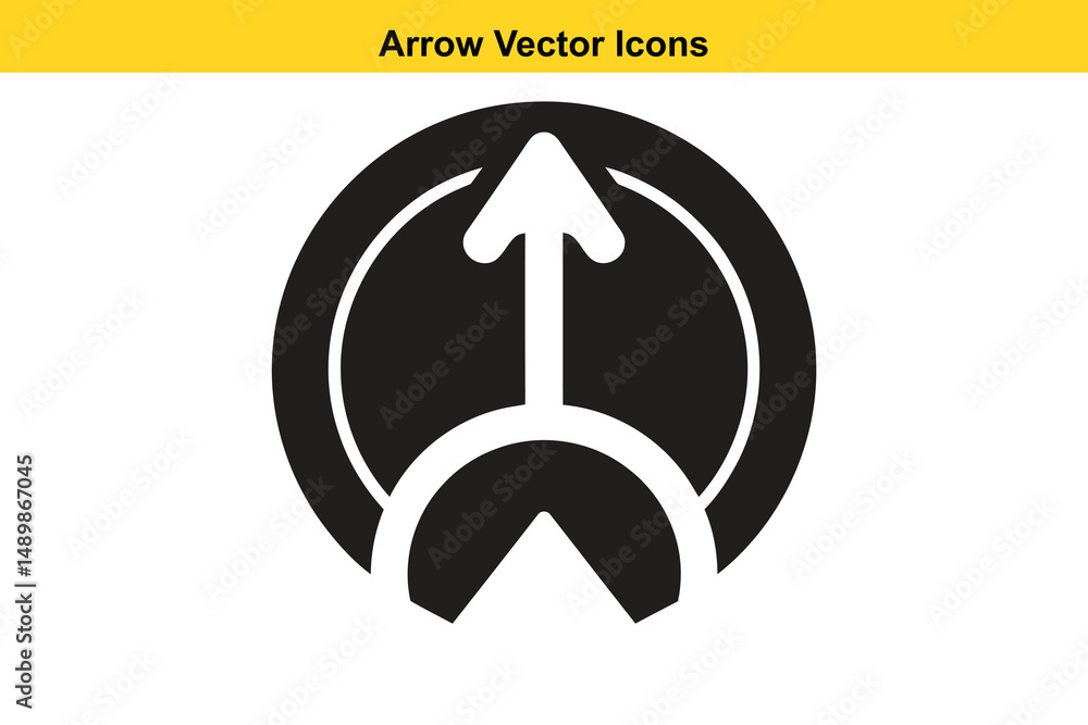 Poster vector arrow icons collection – directional, curved, and decorative arrow symbols. vector navigation