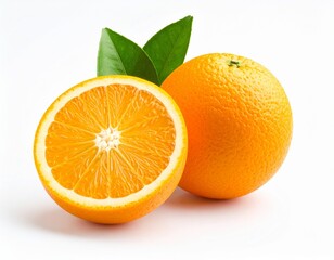 orange on white background