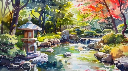 日本の庭園,竹林,庭,新緑,秋,シーズン,季節,灯篭,池,日本の風景,日本の景色,