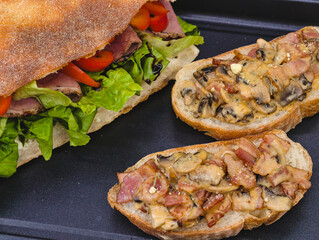 Gourmet Sandwich and Bruschetta Platter