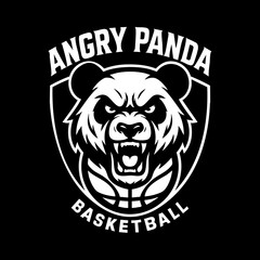 Panda Sport Logo Animal Icon Symbol