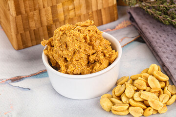 Crunchy peanut butter fat product
