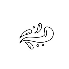 doodle water drops