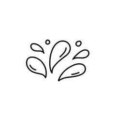 Fototapeta premium doodle water drops