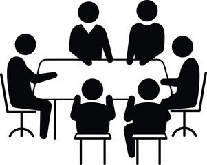 Team Brainstorming Vector Illustration