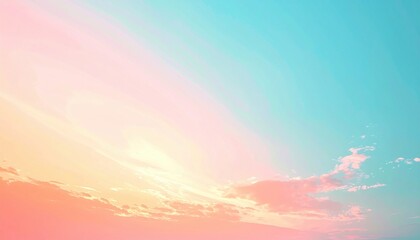 Obraz premium Serene sunrise over tranquil horizon nature landscape soft colors peaceful atmosphere aesthetic viewpoint