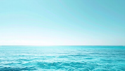 Obraz premium Tranquil ocean waves coastal area scenic view serene environment panoramic perspective