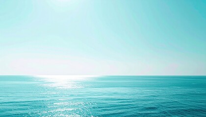 Obraz premium Calm ocean waves coastal horizon photography serene environment aerial view tranquility concept