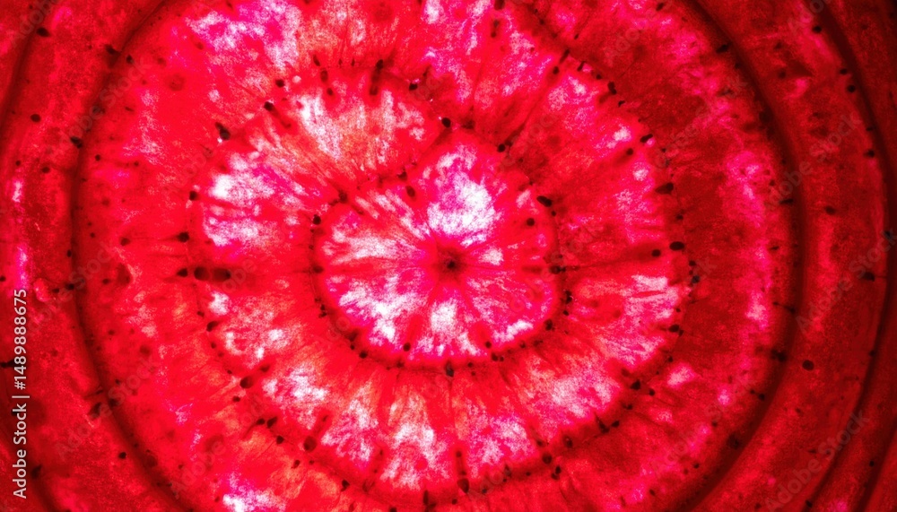 Poster vibrant red spiral abstract art digital creation visual design colorful environment close-up view co