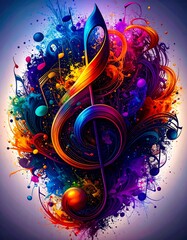 abstract music background