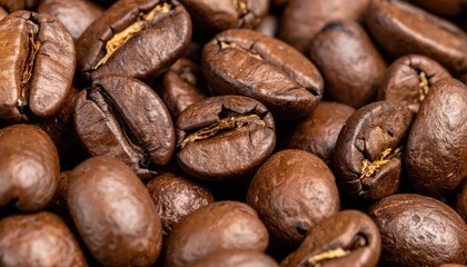 Obraz premium Brewing perfect coffee beans coffee shop food photography cozy environment close-up view aromatic experience