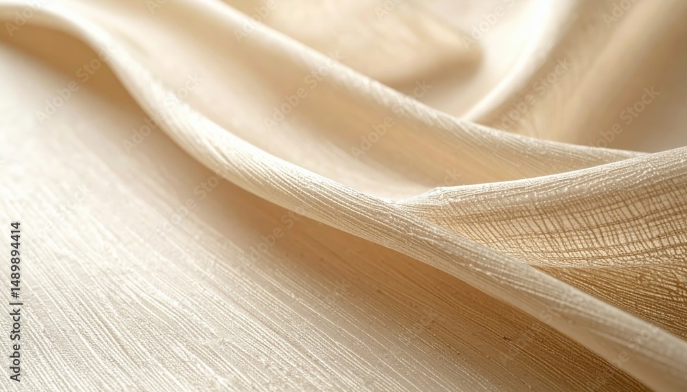 Poster elegant fabric drapery display textile studio close-up photography soft lighting artistic compositio
