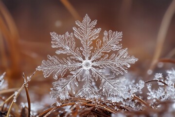 Mysterious Snowflakes, generated AI