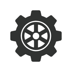 Obraz premium Creative minimal setting icon vector design