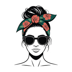 girl with sunglasses