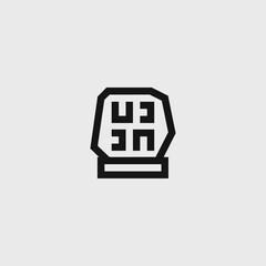 Hieroglyphs icon logo flat vector design