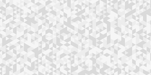Abstract geometric wall tile and metal cube background triangle wallpaper. Seamless geometric pattern low polygon backdrop background. Gray diamond overlap polygonal background.