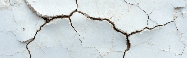 Obraz premium High Contrast Surface Formed By Cracking Dried Mud Revealing Natural Patterns