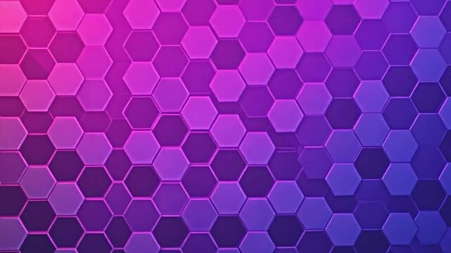 abstract hexagonal gradient background in purple and pink hues, intricate patterns, visually engaging, ideal for business graphics, emphasizes technology and innovation, pleasing to the eye