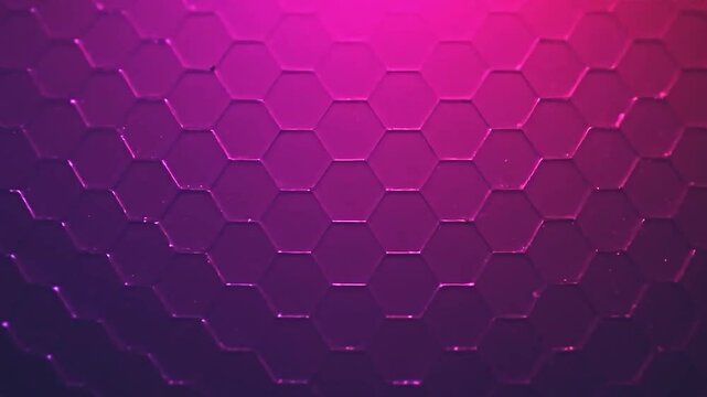 futuristic hexagonal pattern gradient, rich deep purple merging into bright pink, captivating visual flow, digital friendly design, enhances technology concepts, suitable for website backgrounds
