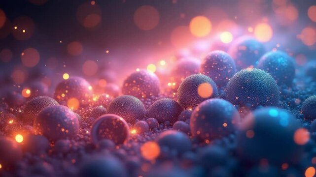 A mesmerizing HD animated wallpaper featuring shimmering, twinkling balls in a dreamy, abstract motion.