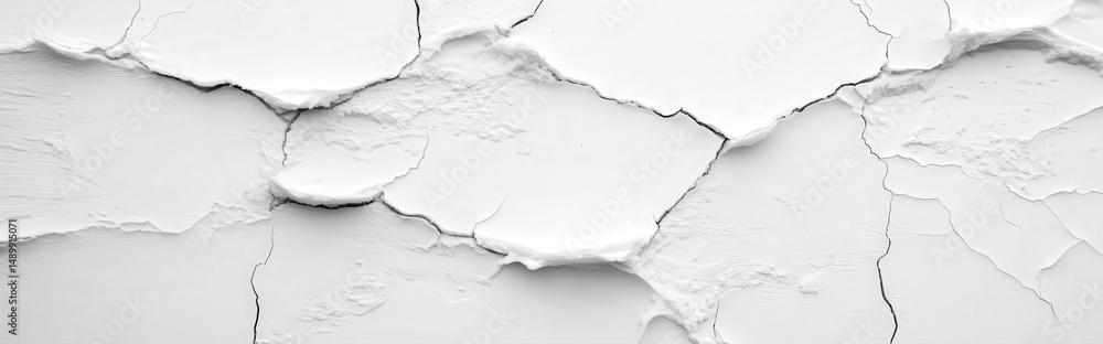 Aufkleber high resolution icy mirror surface with cracks creating a unique abstract pattern