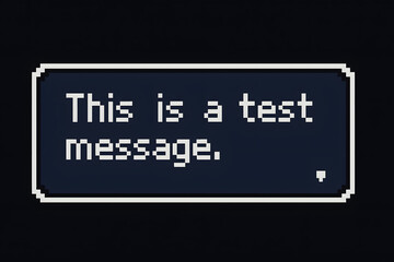 Retro Dialogue Box With Scrolling Arrow