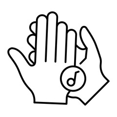Applause Hands outline icon