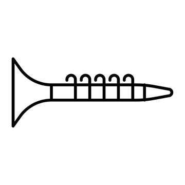 black line art clarinet clip art preview