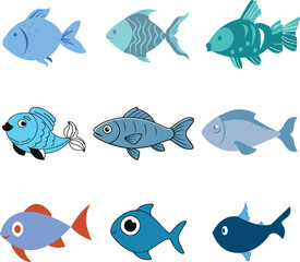 Fish Color Vector