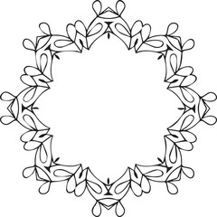 Beautiful flower art and mandala vector design