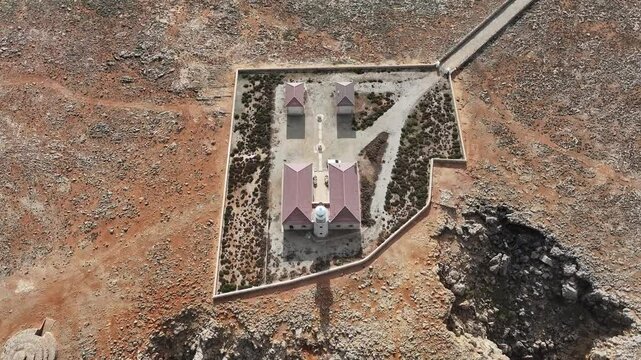 Faro de Punta Nati en la Isla de Menorca, Baleares